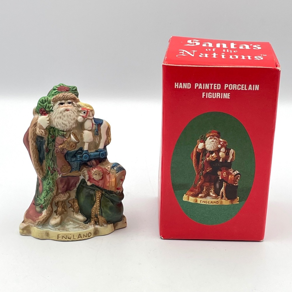 1991 Santa's of the Nations England Father Christmas Figurine RSVP #8903 w/ Box